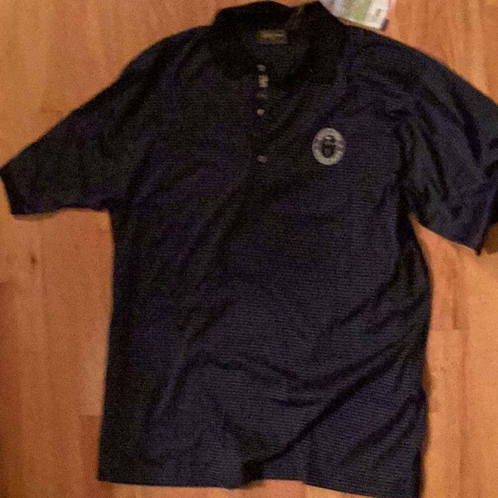 Men’s BOBBY JONES 2002 US Open Bethpage Black golf shirt.  Vintage w/tags